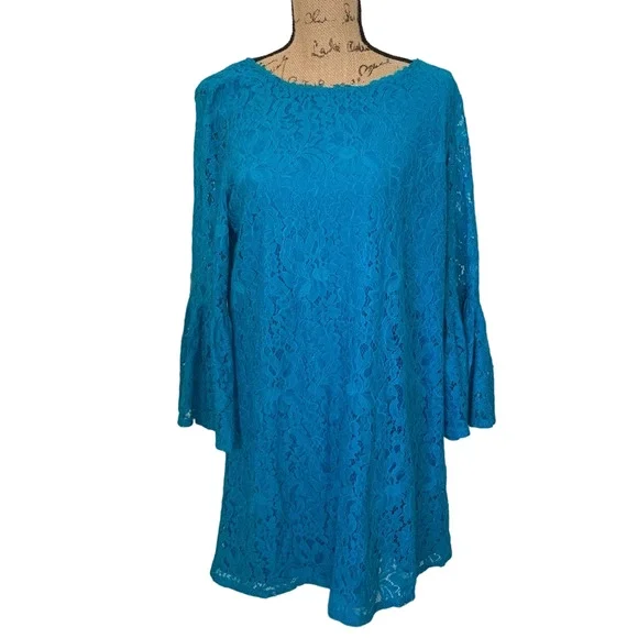 Laundry By Shelli Segal | Dresses | Nwt Laundry By Shelli Segal Enamel Blue Aline Lace Dress 4 | Poshmark Laundry By Shelli Segal | Dresses | Nwt Laundry By Shelli Segal Enamel Blue Aline Lace Dress 4 | Poshmark